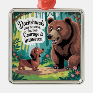 Dachshunds May Be Small Metal Tree Decoration