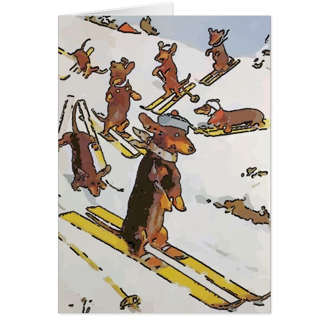 Dachshunds on the Slopes, add text (Front)