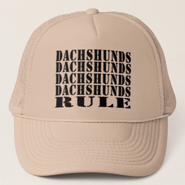 dachshunds rule cap (Front)