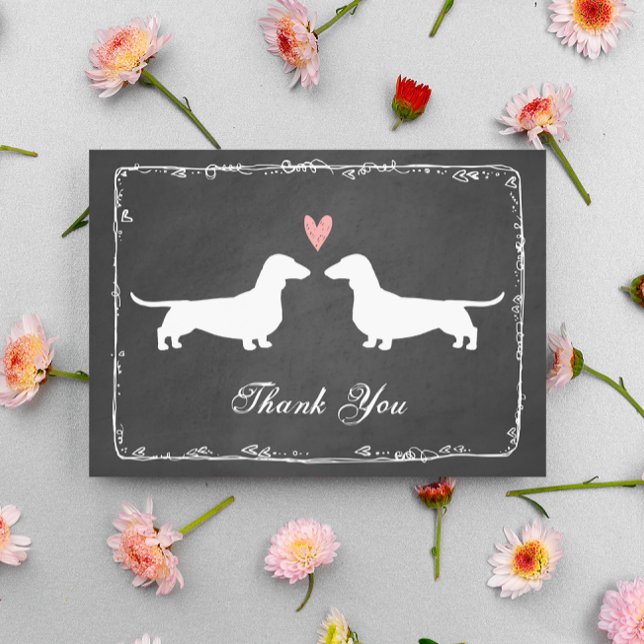 Dachshunds Wedding Thank You | Wedded Wieners (Creator Uploaded)