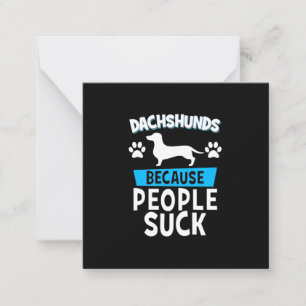 Dachshunds With My Friends Card