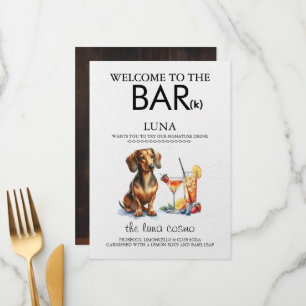 Dachsund Bar Menu