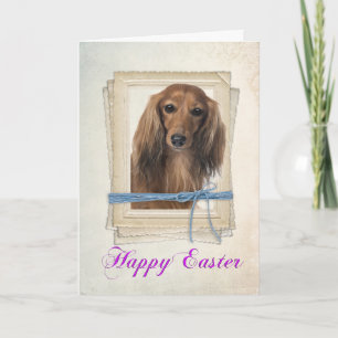 Dachsund Easter Card