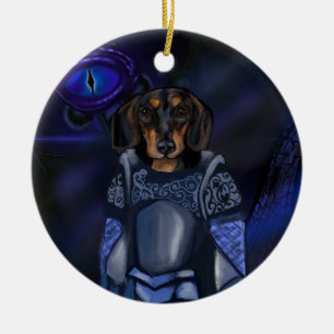 Dacshund       ceramic tree decoration