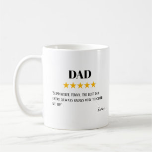 Dad 5 Star Review Incredible Dad Gift Coffee Mug