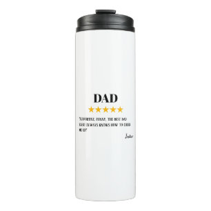 Dad 5 Star Review   Incredible Dad Gift Thermal Tumbler