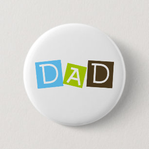 Dad 6 Cm Round Badge