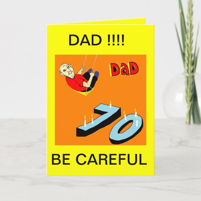 DAD 70TH BIRTHDAY CARD (Front)