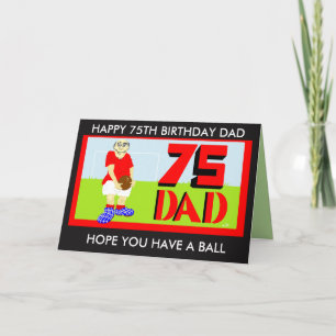 dad 75th birthday card