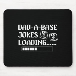 Dad-a-base Jokes Loading Retro Funny Cringe Father Mouse Pad