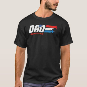 Dad A Real American Hero 4th Of July Us Patriotic  T-Shirt