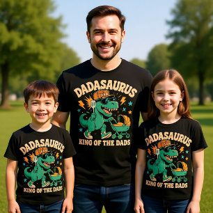 Dad-a-saurus Rex King, Funny Dinosaur T-Shirt
