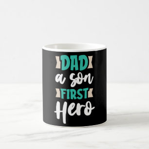 Dad a son First Hero Coffee Mug