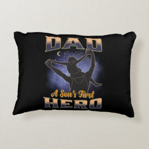 Dad A Son's First Hero Decorative Cushion