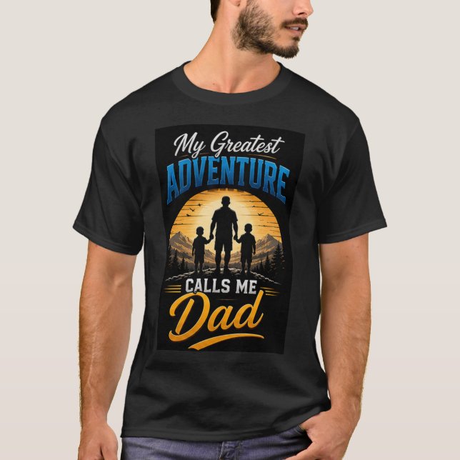 🏕️ Dad Adventure Gift For Fathers 👨‍👧‍👦 T-Shirt (Front)