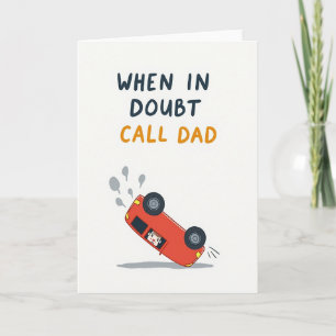 Dad Advice Auto Card