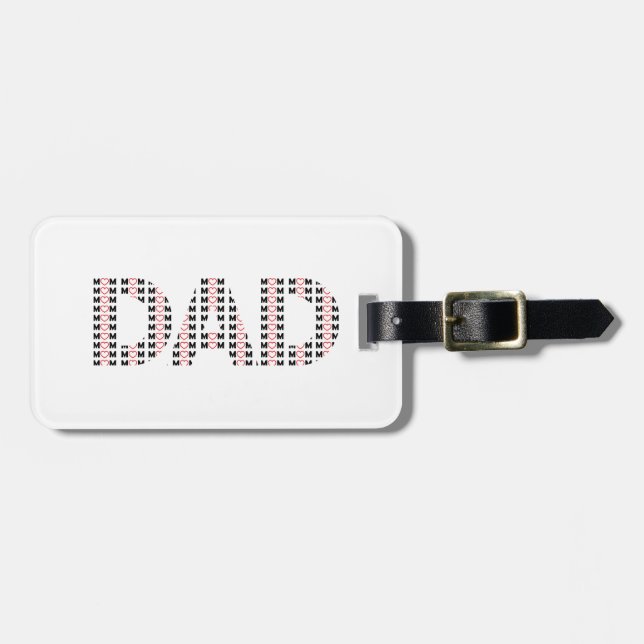 Dad also Mum Luggage Tag (Front Horizontal)