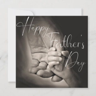 Dad and child Holding Hands Father's Day Card