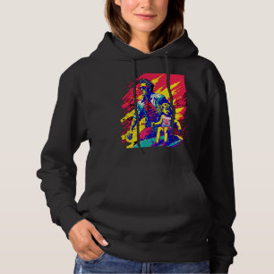 Dad And Daughter Surfing Retro Pop Surfer Dad  2 Hoodie