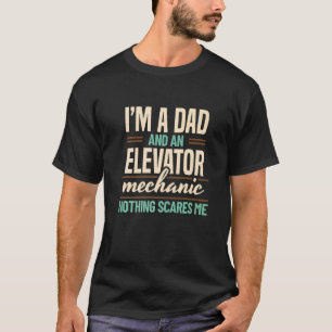 Dad And Elevator Mechanic Technician Apparel Premi T-Shirt
