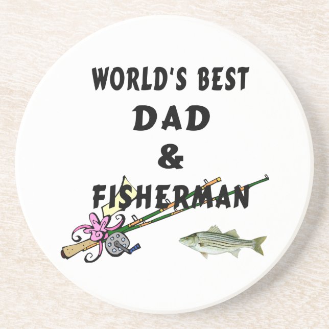 Dad And Fisherman Coaster (Front)