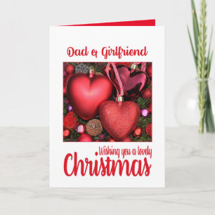 Dad and his Girlfriend Lovely Christmas card
