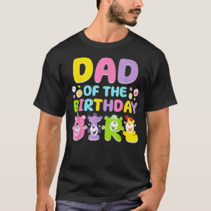 Dad And Mom Birthday Girl Bear Family Matching T-Shirt