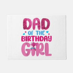 Dad And Mum Birthday Girl Family Matching Doormat