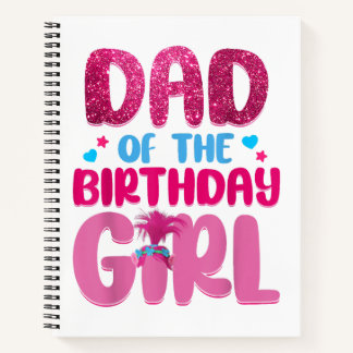 Dad And Mum Birthday Girl Family Matching Notebook