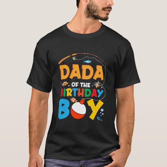 Dad And Mum Dada Birthday Boy Ofishally One Family T-Shirt (Front)