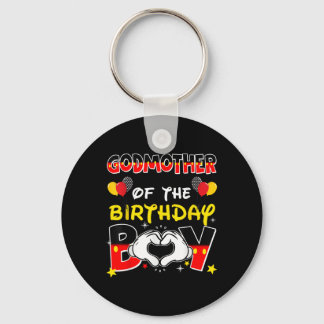 Dad And Mum Godmother Of The Birthday Boy Family P Key Ring