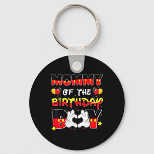 Dad And Mum Mummy Of The Birthday Boy Tee Family P Key Ring