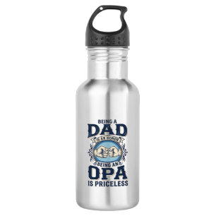 Dad and Opa Vintage Fist Bump Shirt Design_1 532 Ml Water Bottle