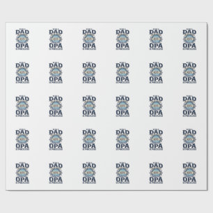 Dad and Opa Vintage Fist Bump Shirt Design_1 Wrapping Paper