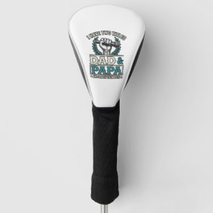 Dad And Papa Rock Titles Vintage Microphone Shirt_ Golf Head Cover