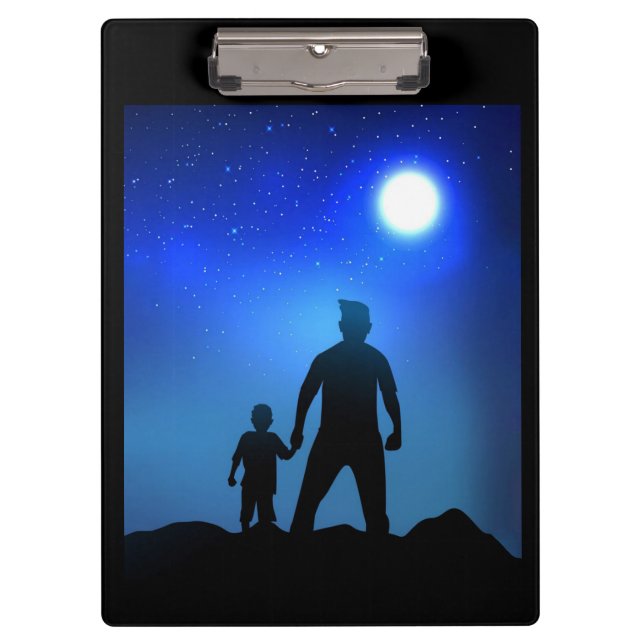 Dad And Son | Father And Son Clipboard (Front)