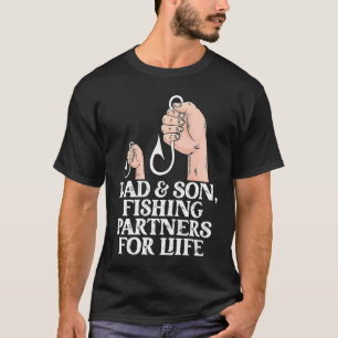 Dad And Son Fishing Partners Fishing Fathers Day T-Shirt