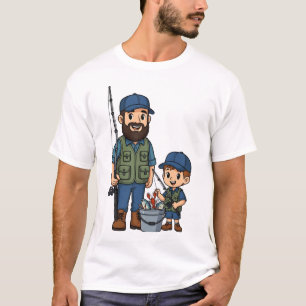 Dad and Son Fishing Together T-Shirt