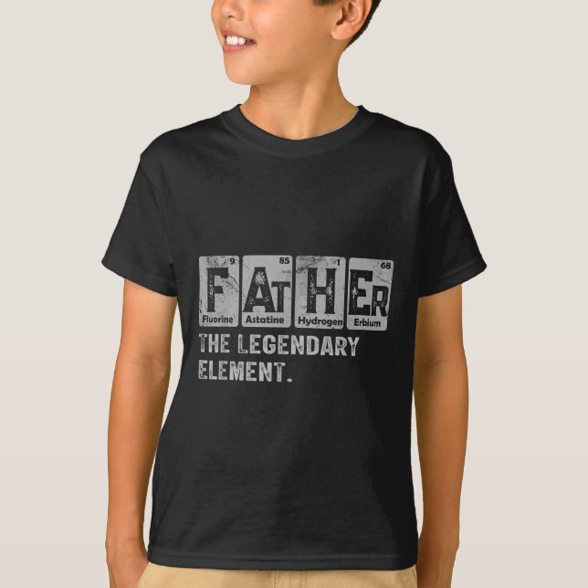 Dad And Son Matching Fathers Day Cool Family Scien T-Shirt (Front)