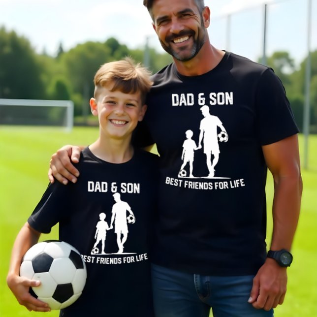 Dad and Son Soccer Bond – Best Friends for Life T-Shirt (Creator Uploaded)