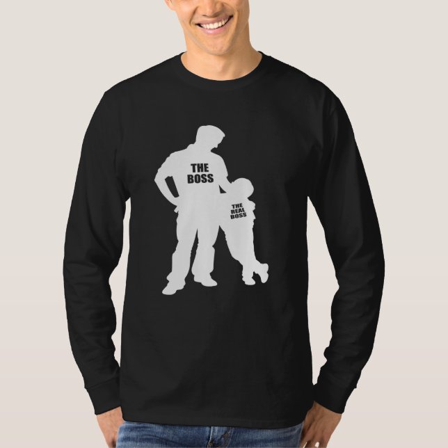 Dad And Son The Real Boss 2 T-Shirt (Front)