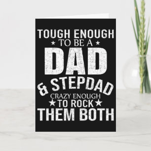 Dad And Stepdad Fathers Day Stepdad Step Dad Card