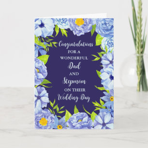 Dad and Stepmom Wedding Day Congratulations Card