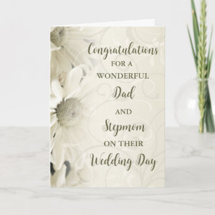 Dad and Stepmom Wedding Day Congratulations Card