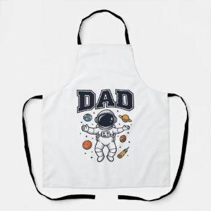 Dad Astronaut Space Vector Shirt Design_1 Apron