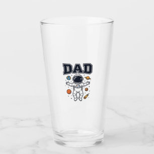 Dad Astronaut Space Vector Shirt Design_1 Glass