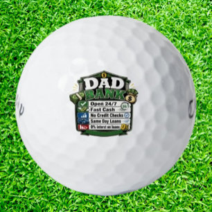 Dad Bank Funny Golf Balls