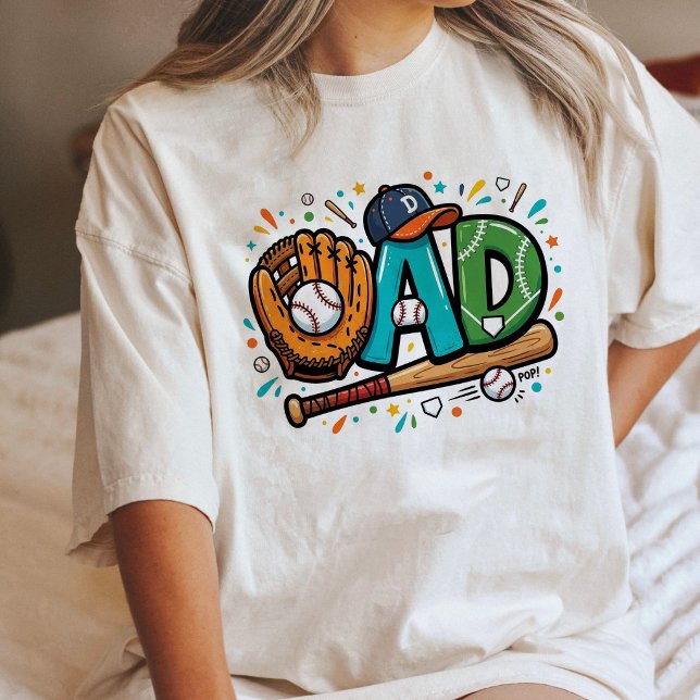 Dad Baseball Father'S Day Gift Tri-Blend Shirt (Creator Uploaded)