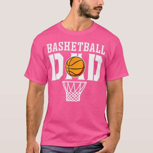 Dad Basketball Apparel - Basketball Dad T-Shirt (Front)