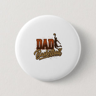 Dad Basketball Vintage Engraving Shirt Design_1 6 Cm Round Badge